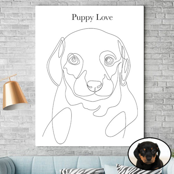 Single Line Art Pet Custom Portrait - Image 4