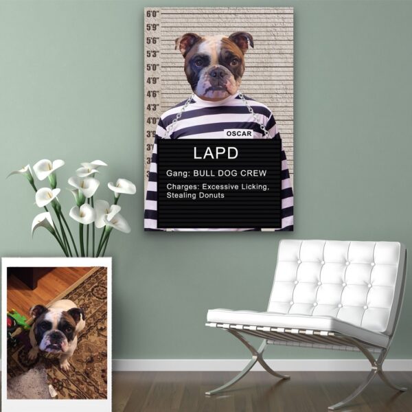Mug Shot Inmate Custom Pet Art - Image 7
