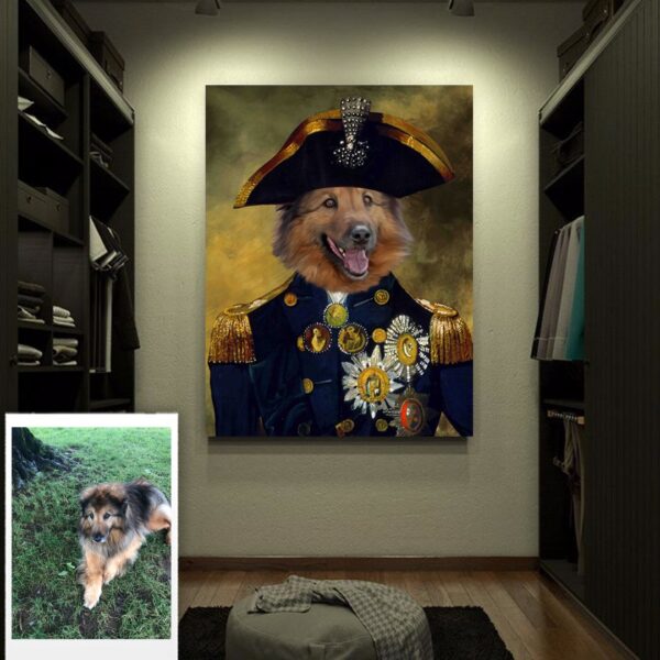 Royal Admiral Renaissance Custom Pet Art - Image 4