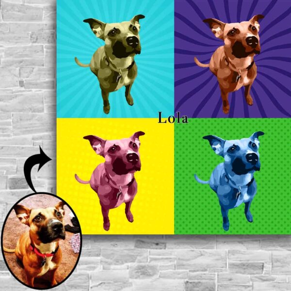 Custom Pet Warhol Art