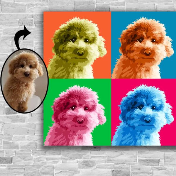 Custom Pet Warhol Art