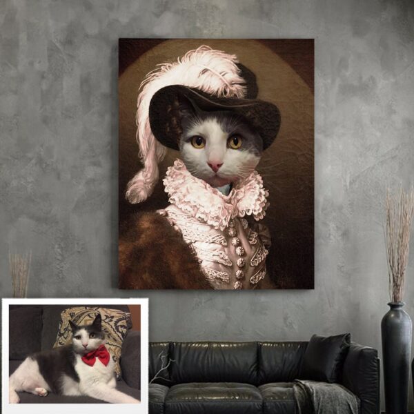 The Royal Empress Renaissance Custom Pet Art Canvas