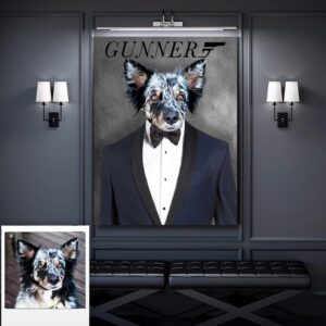 Pet Bond 007 Custom Pet Art Canvas
