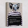 Mug Shot Inmate Custom Pet Art Canvas